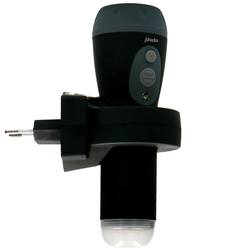 LINTERNA NEGRA LED RECARGABLE ALECTO