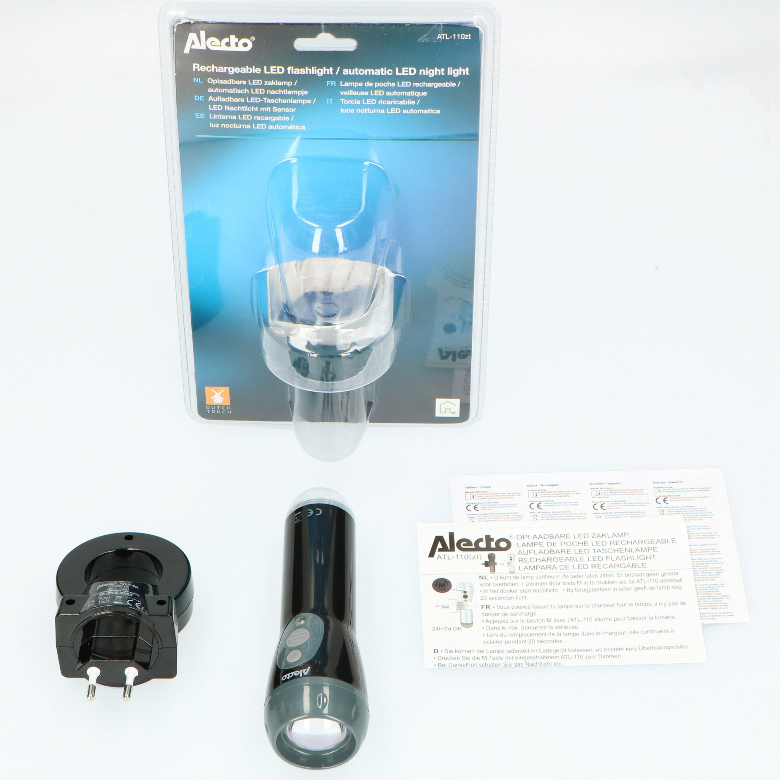 LINTERNA NEGRA LED RECARGABLE ALECTO - Imagen 10