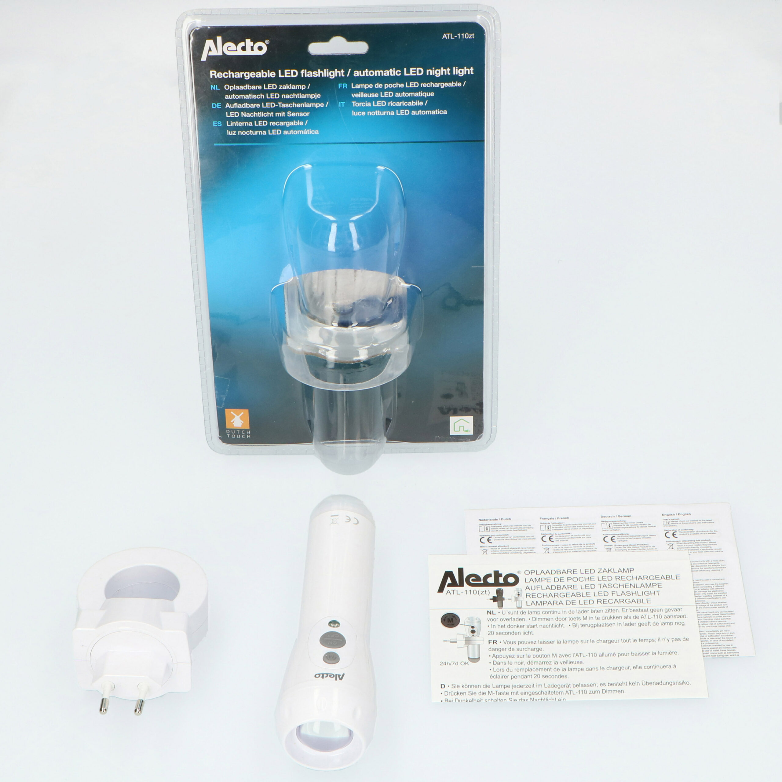 LINTERNA BLANCA LED RECARGABLE ALECTO - Imagen 7