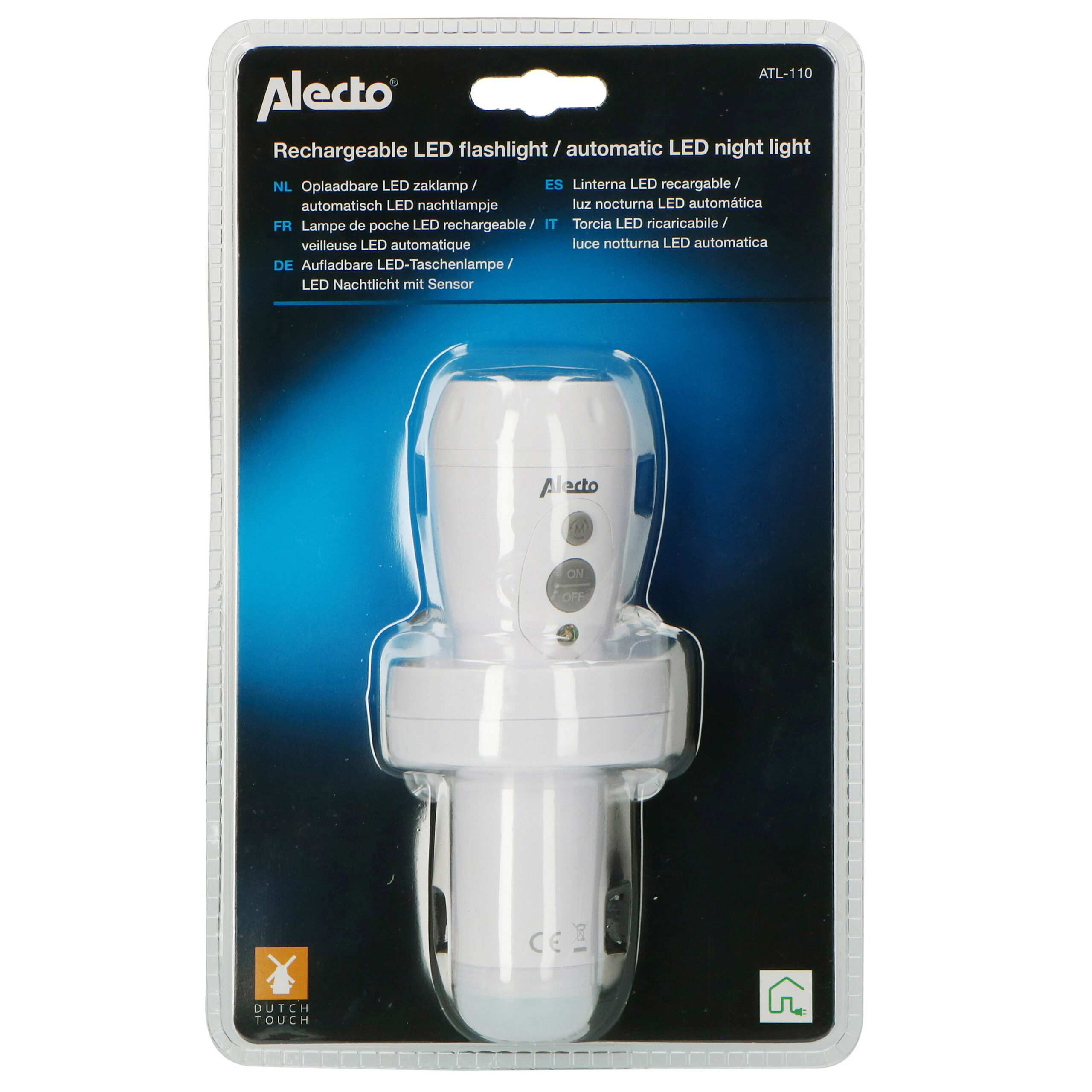 LINTERNA BLANCA LED RECARGABLE ALECTO - Imagen 8