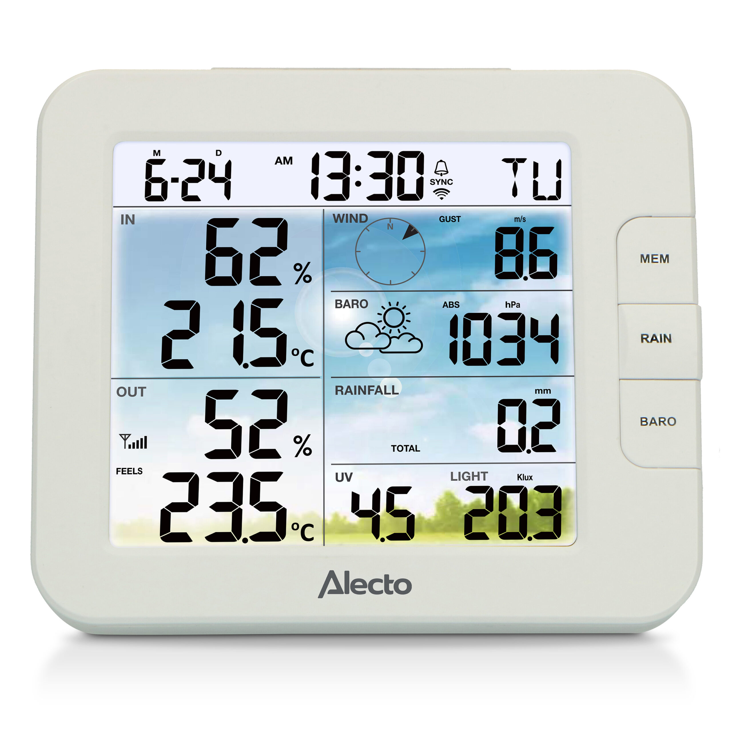 ESTACION METEOROLOGICA 8 / 1 WIFI ALECTO - Imagen 3