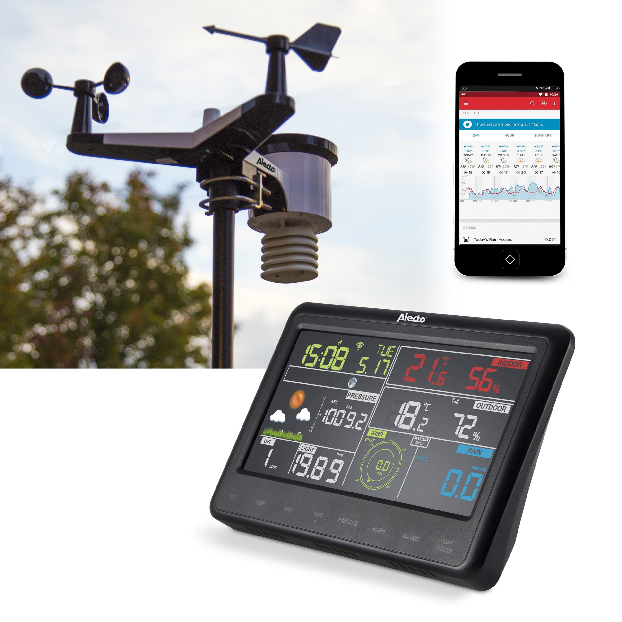 ESTACION METEOROLOGICA 8 / 1 WIFI ALECTO - Imagen 2