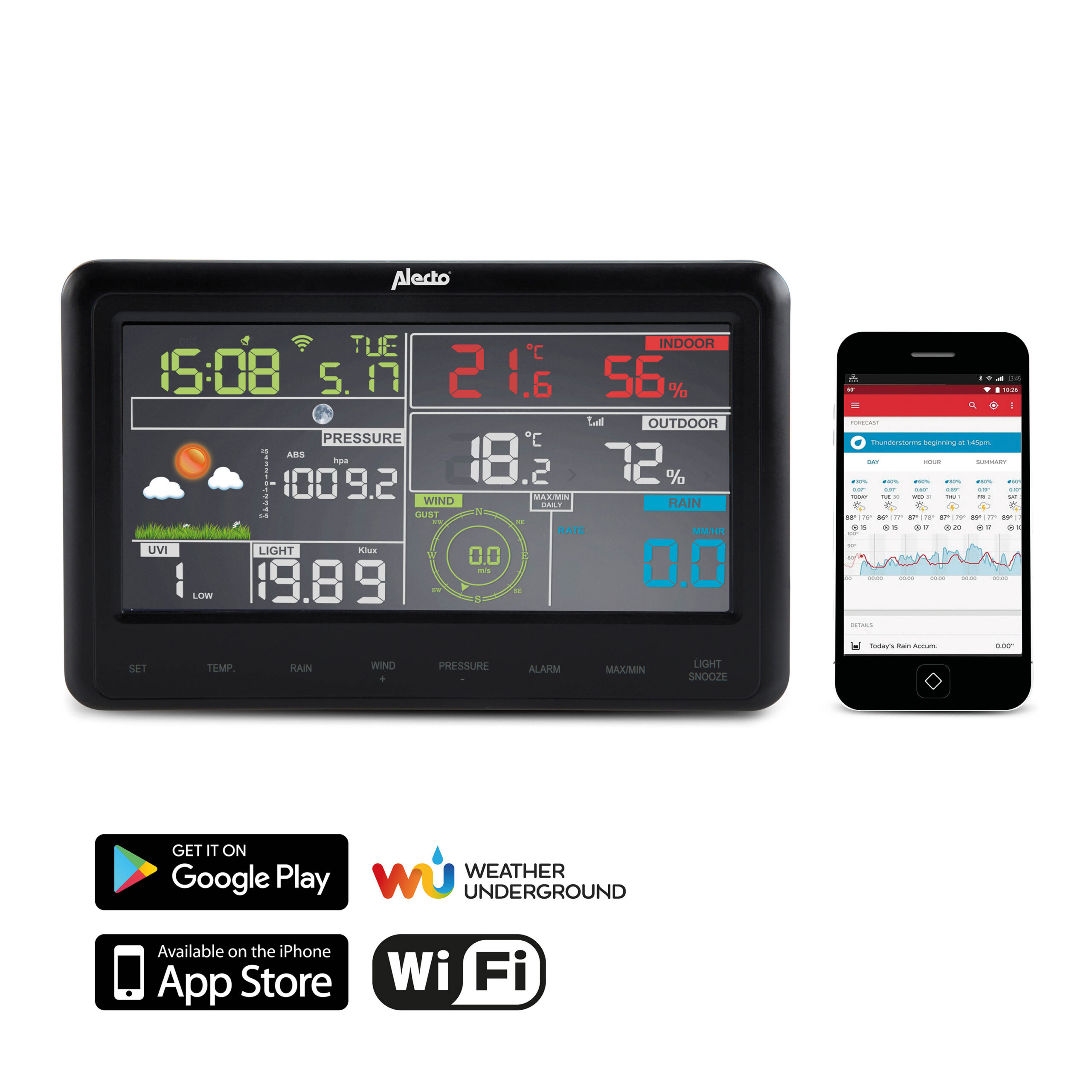 ESTACION METEOROLOGICA 8 / 1 WIFI ALECTO - Imagen 5